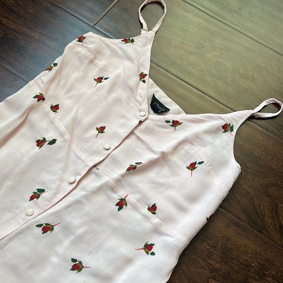 Topshop Rose Border Slip Midi Dress - Picture 6 of 7